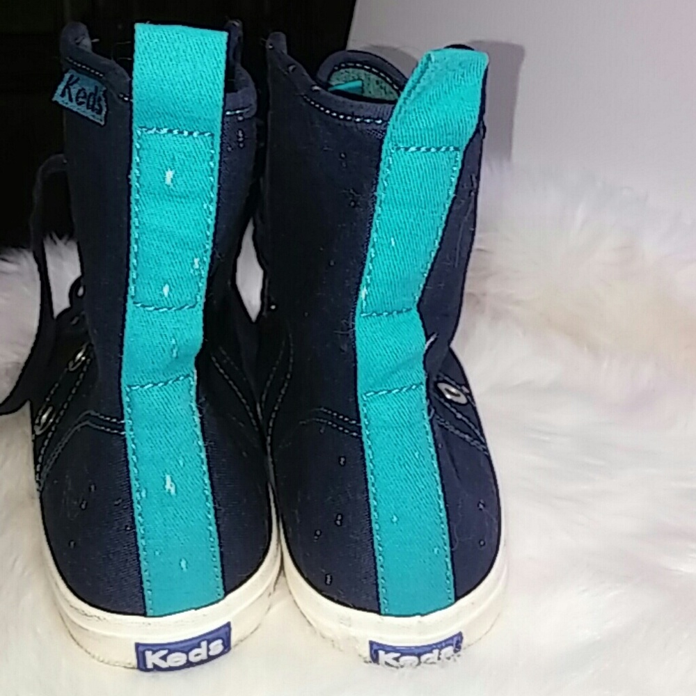 SOLD Keds Women's Shoes High Top 8M Blue #O425 - Picture 3 of 7